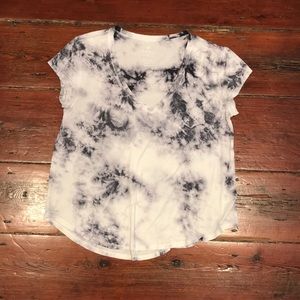 American Eagle Tie-Dye “Favorite T” V-Neck Tee